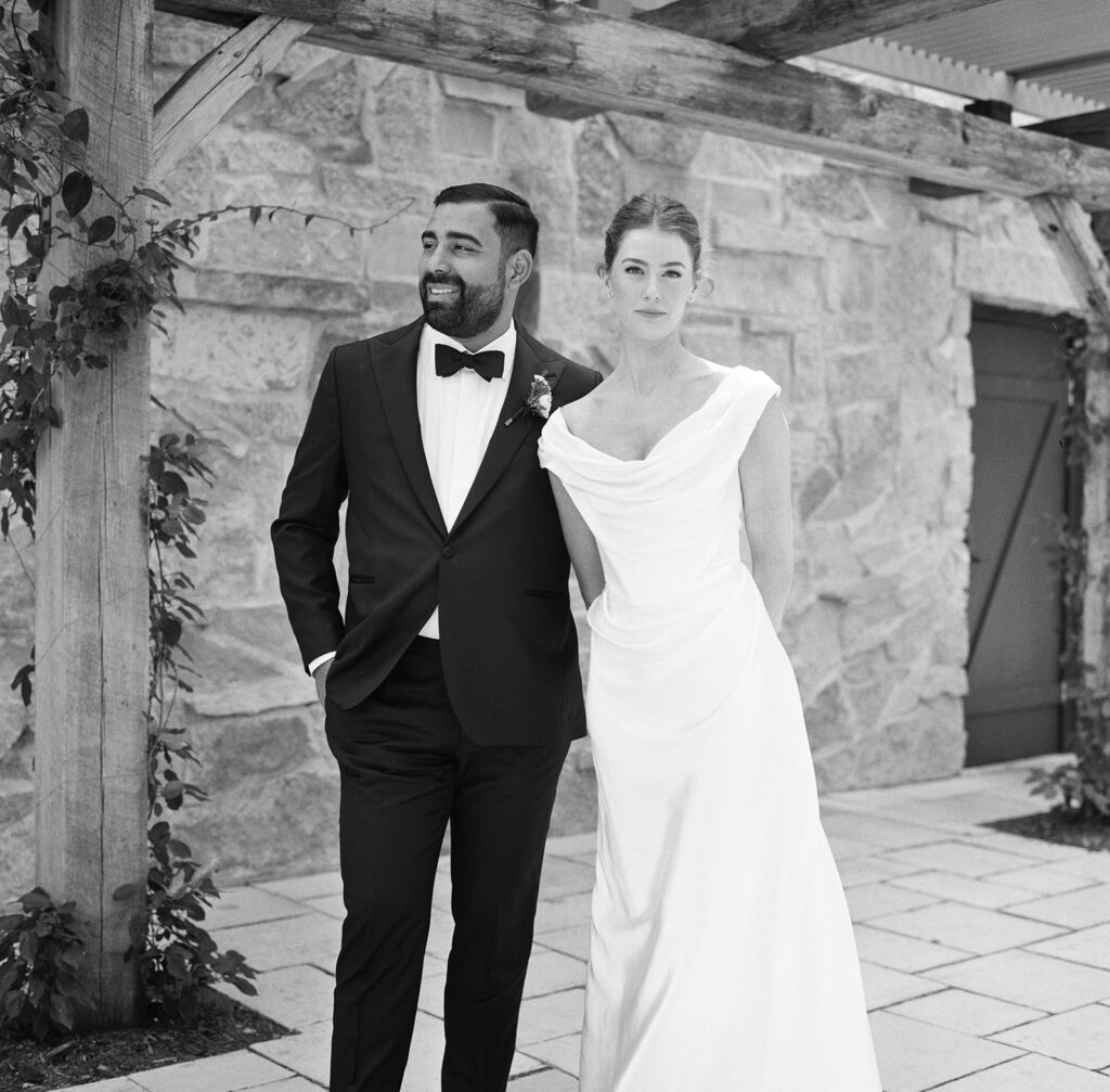 Bride and Groom at Whistling Straights in Kohler, Wisconsin
